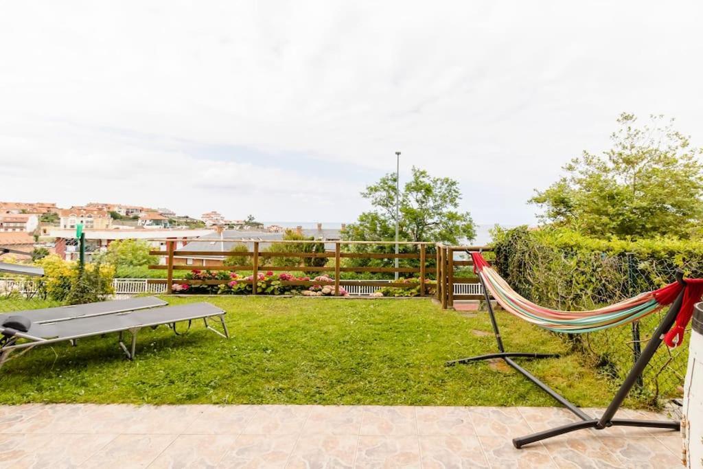Casa De Las Flores - Apartamento Con Jardin Privado Frente A La Playa De Comillas Dış mekan fotoğraf